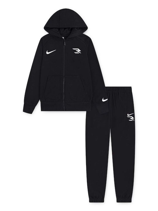 Tuta Full Zip French Terry Set nera ragazzi - Tute - Nike