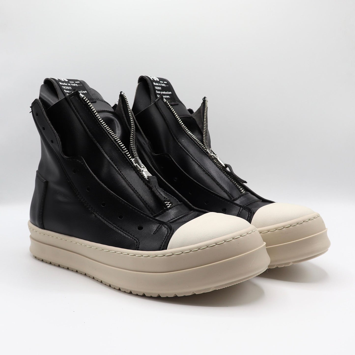 Scarpe F09 mod Rick Nero suola Beige