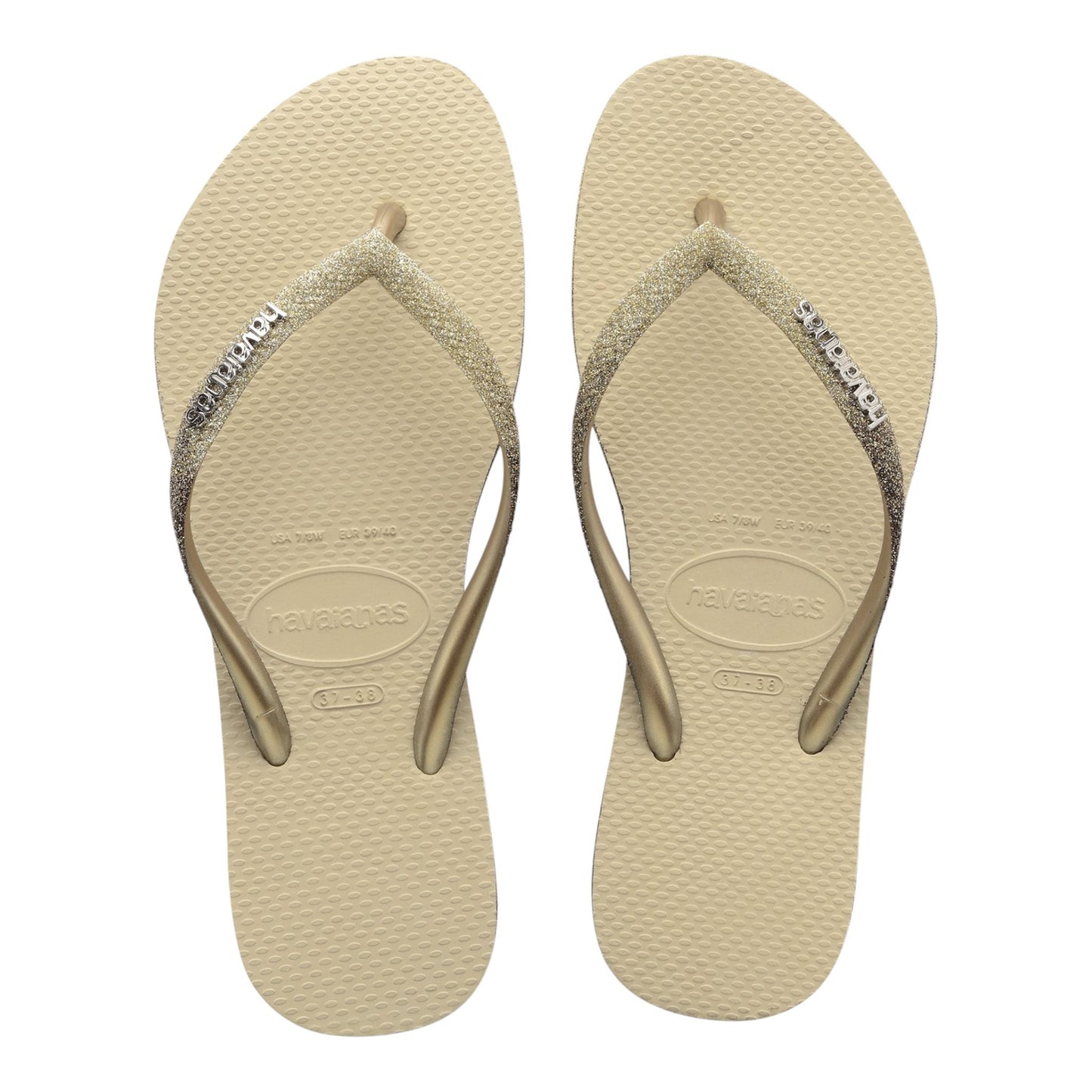 Havaianas Slim Glitter Beige bimba - Infradito - Havaianas