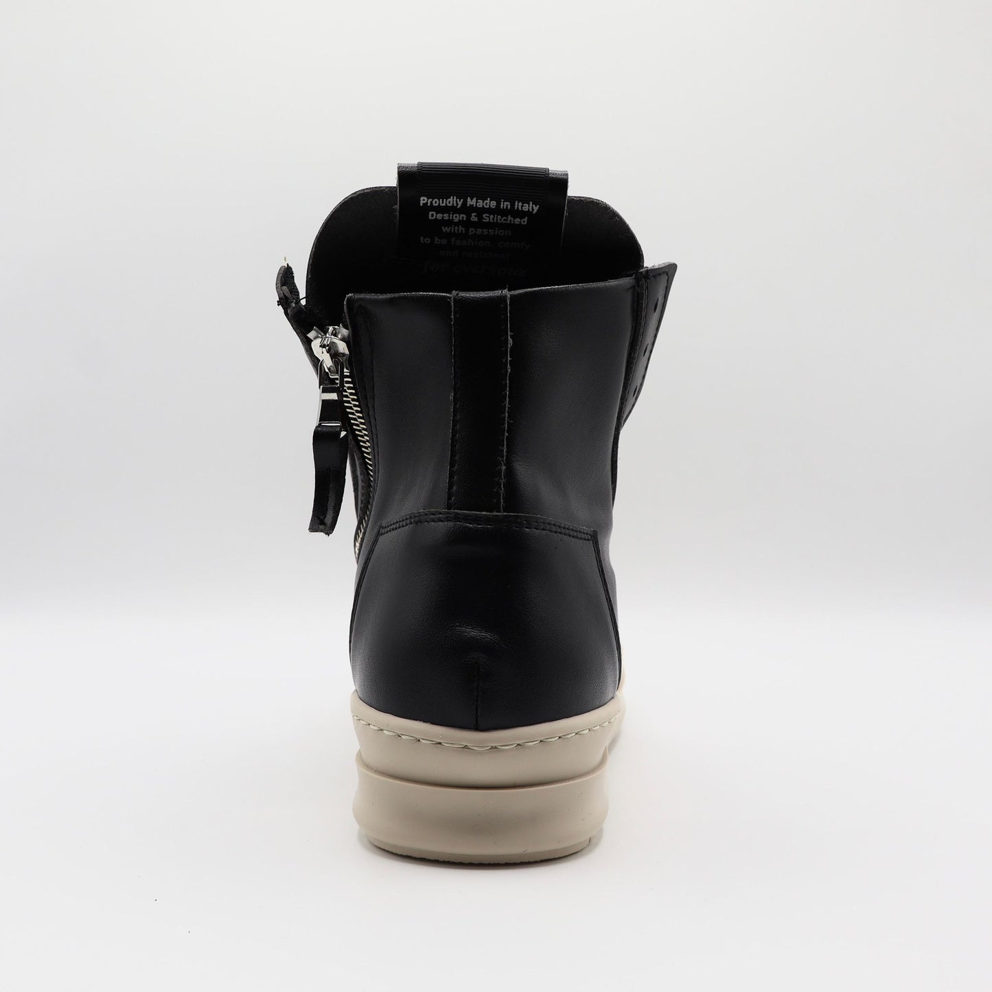 Scarpe F09 mod Rick Nero suola Beige