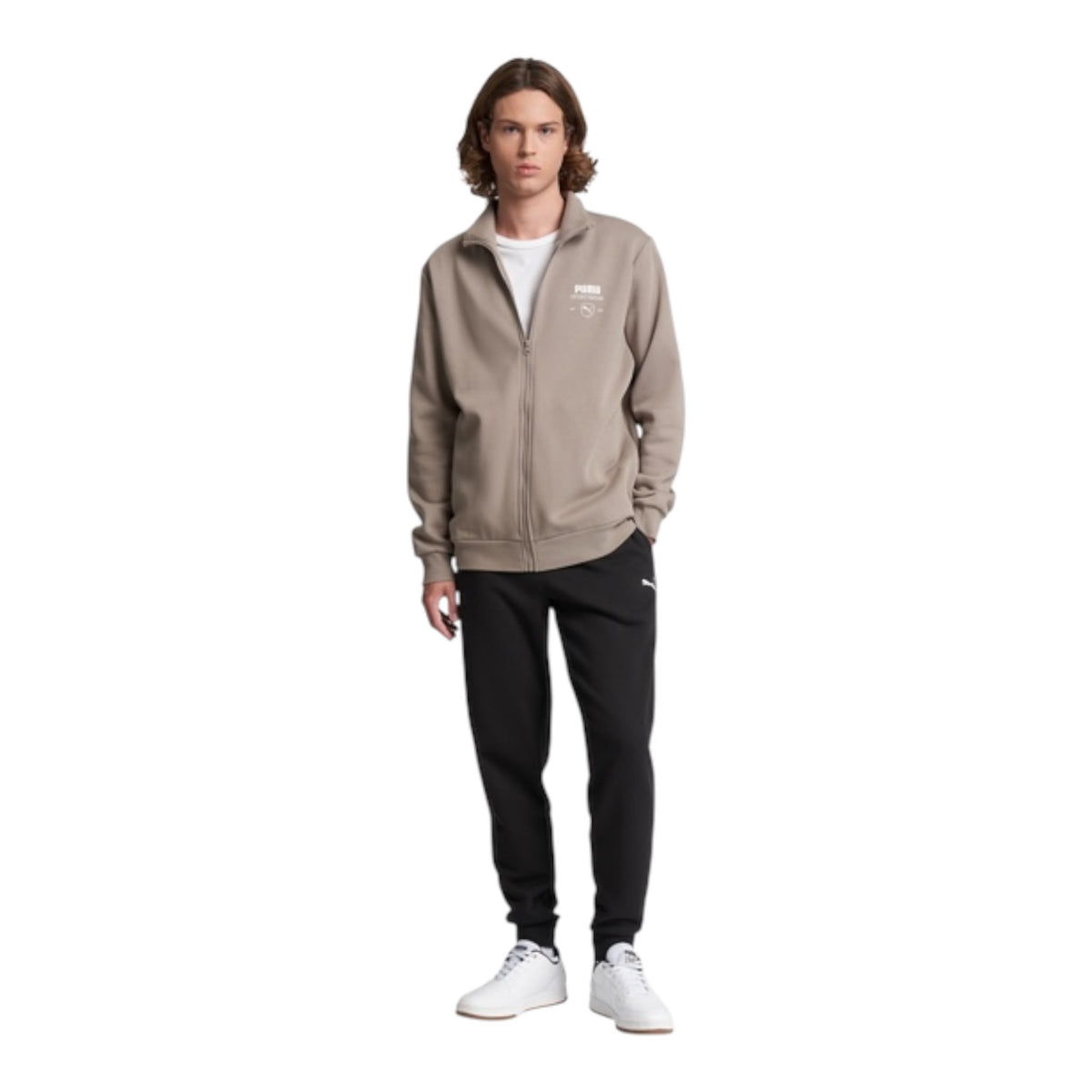 Tuta PUMA Con Zip Beige e Nero - tuta - puma