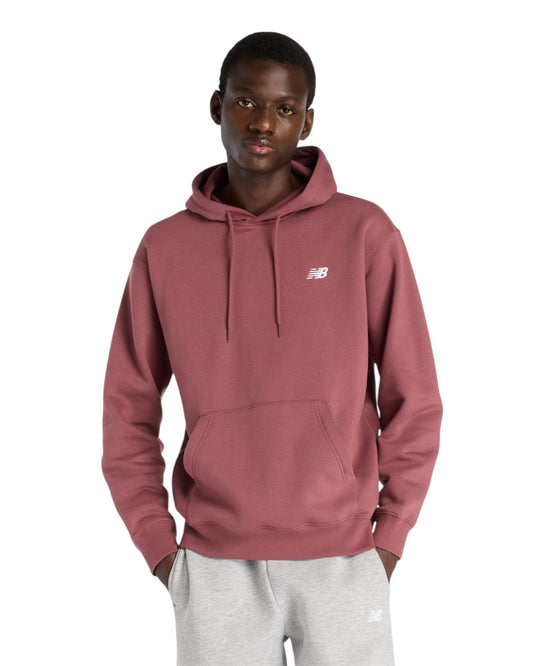 Felpa New Balance Sport Essentials Fleece Hoodie Bordeaux - Felpe - New Balance