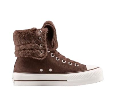 Converse CTAS FOLD OVER LIFT X-HI con pelliccia - Scarpe - CONVERSE