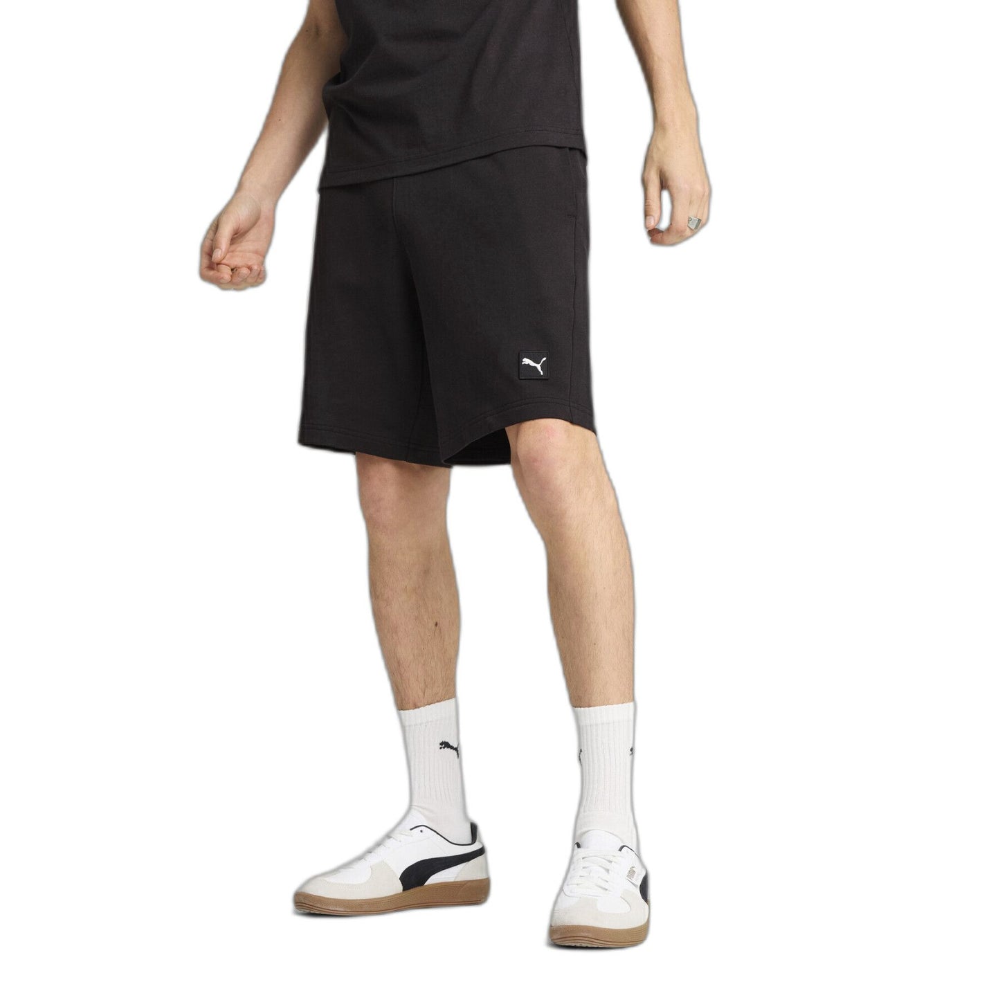 Puma ESS ELEVATED Shorts black - Pantaloncini - puma
