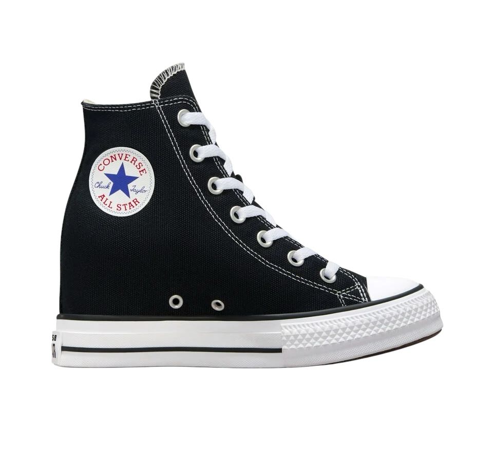 Converse WEDGE HIGH Black zeppa interna - Scarpe - CONVERSE