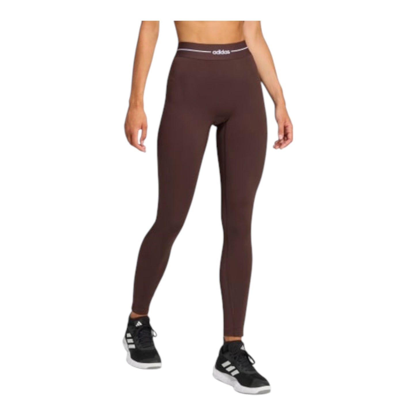 Adidas Leggings Hyperglam Lunghezza Completa Marrone - leggings - adidas