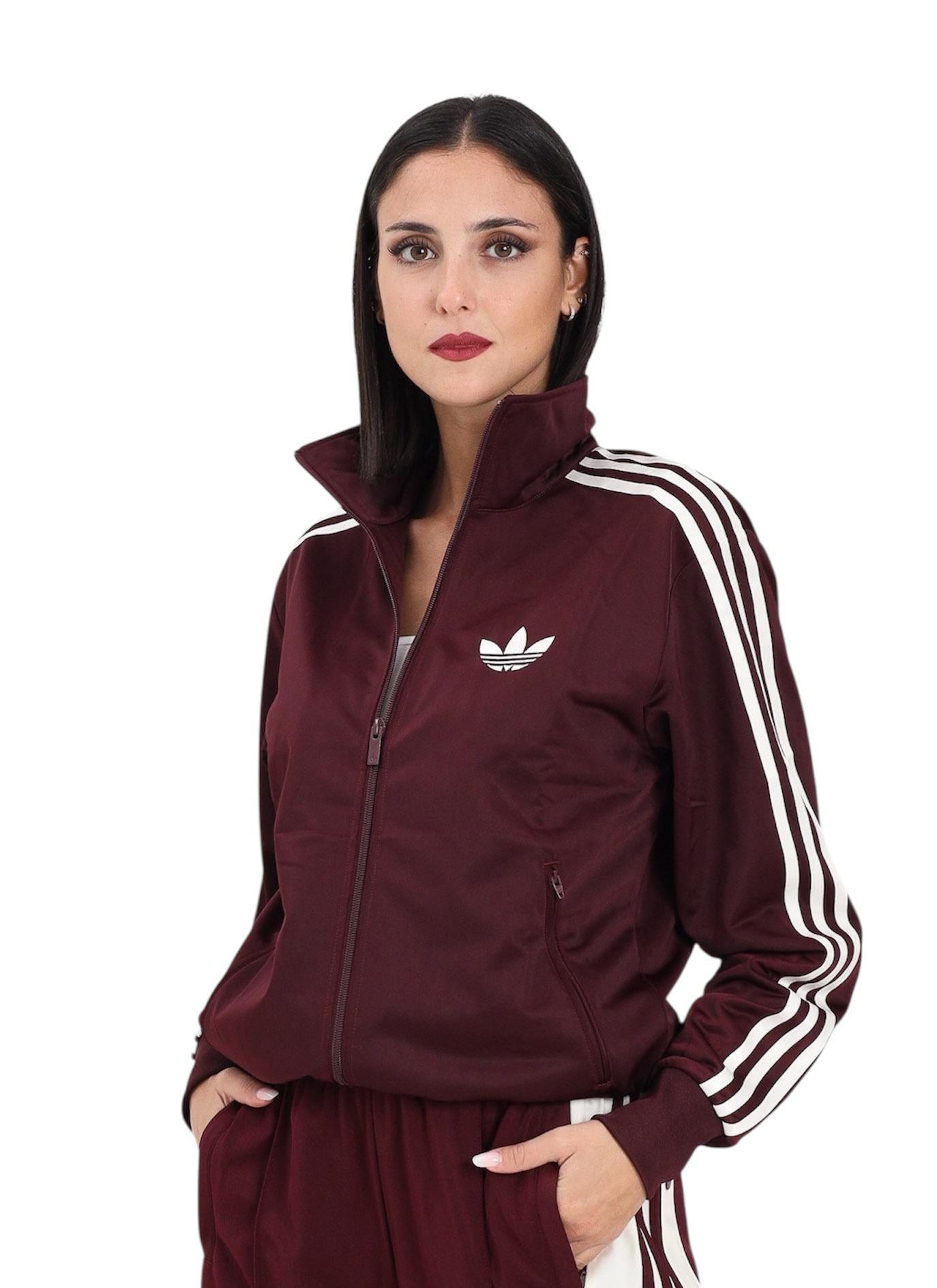Tuta adidas adicolor Classic Firebird bordeaux Felpe adidas