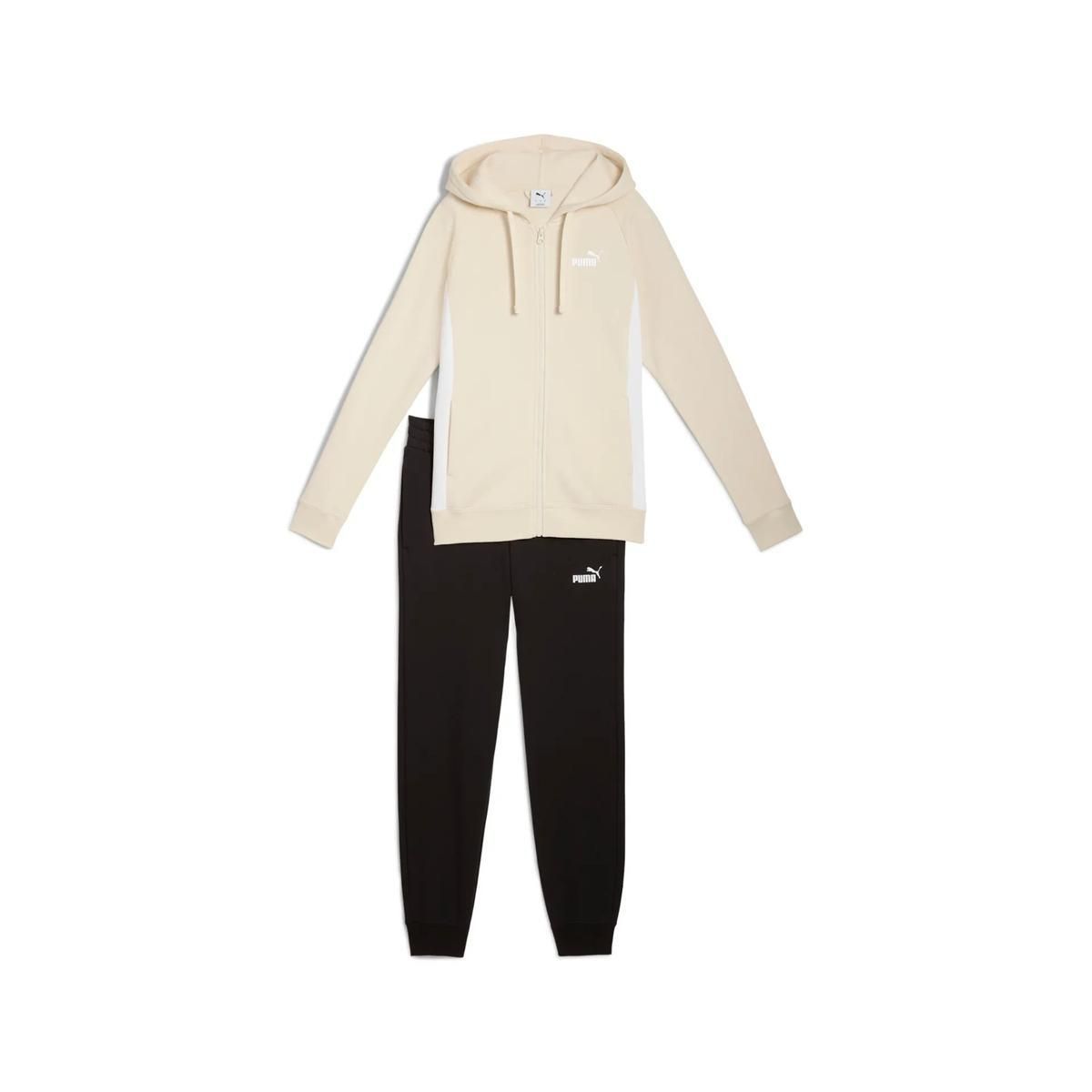Tuta Puma Full-Zip Hooded Sweat beige - Tute - puma