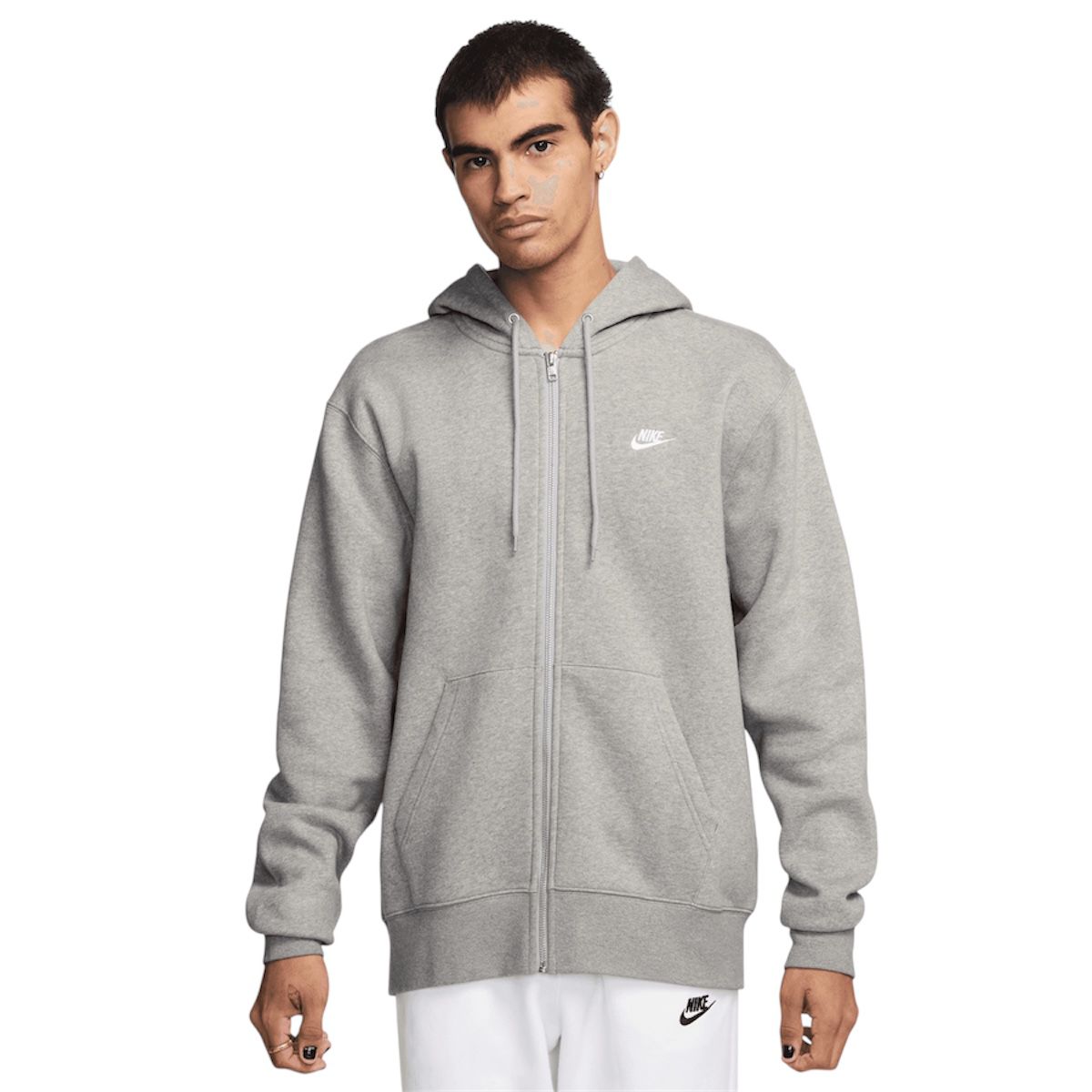 Felpa Nike CLUB BB PO HOODIE con zip Grigia - - Nike