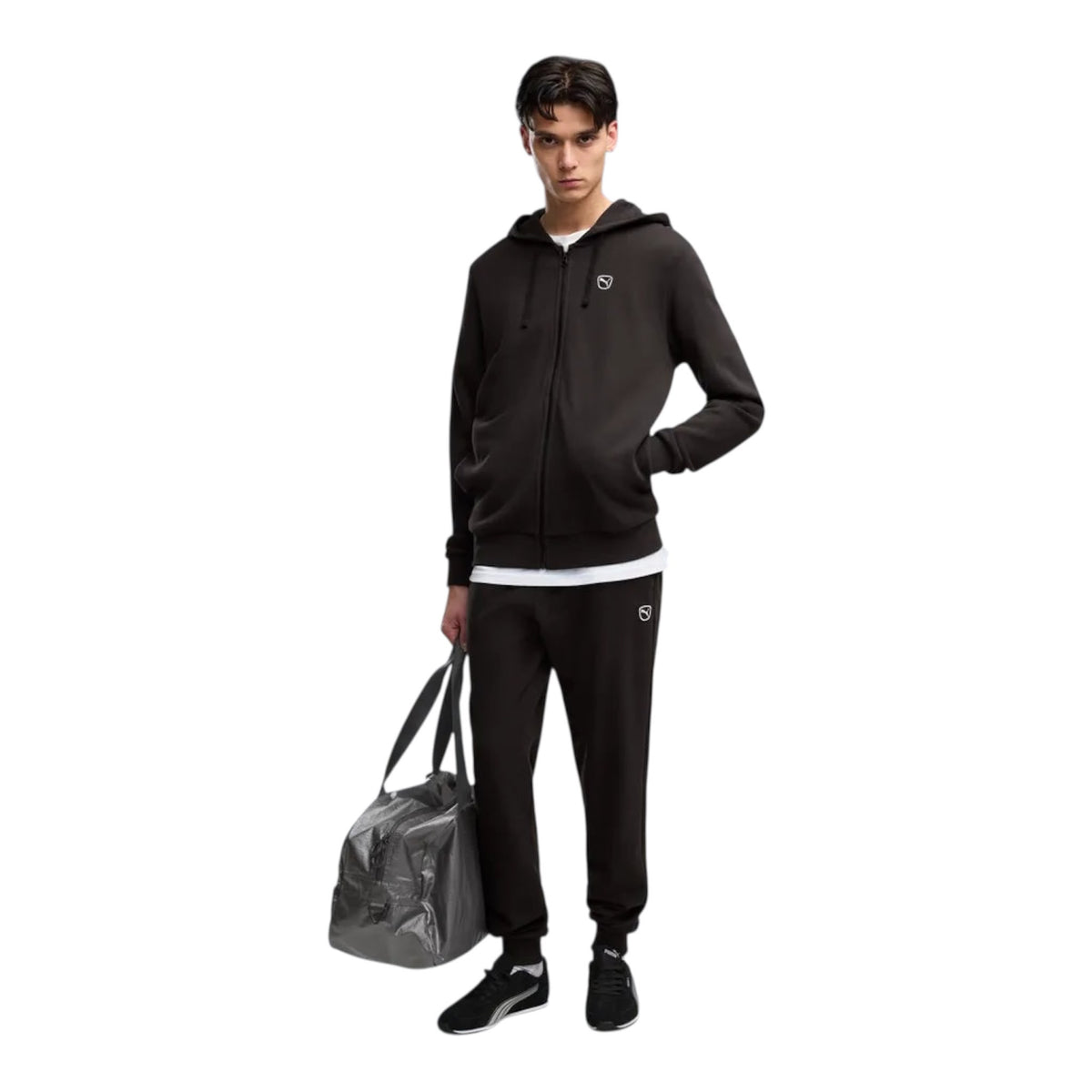 Tuta PUMA Con Zip e Cappuccio Total Nero - tuta - puma