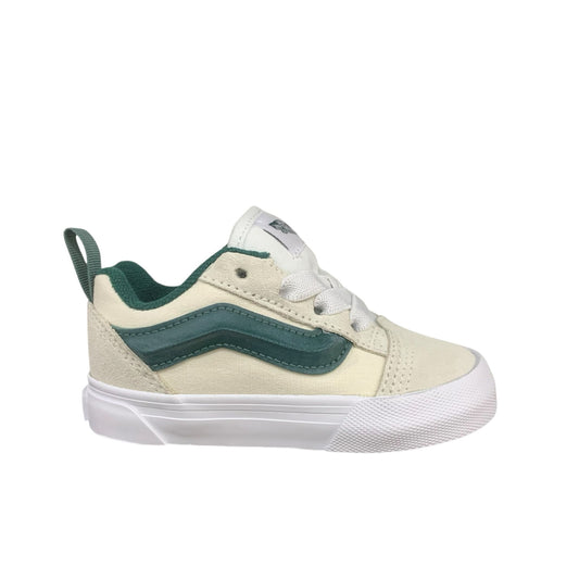 Scarpe Bambini Vans  Knu Skool Elastic Off White Green - Scarpe - Vans