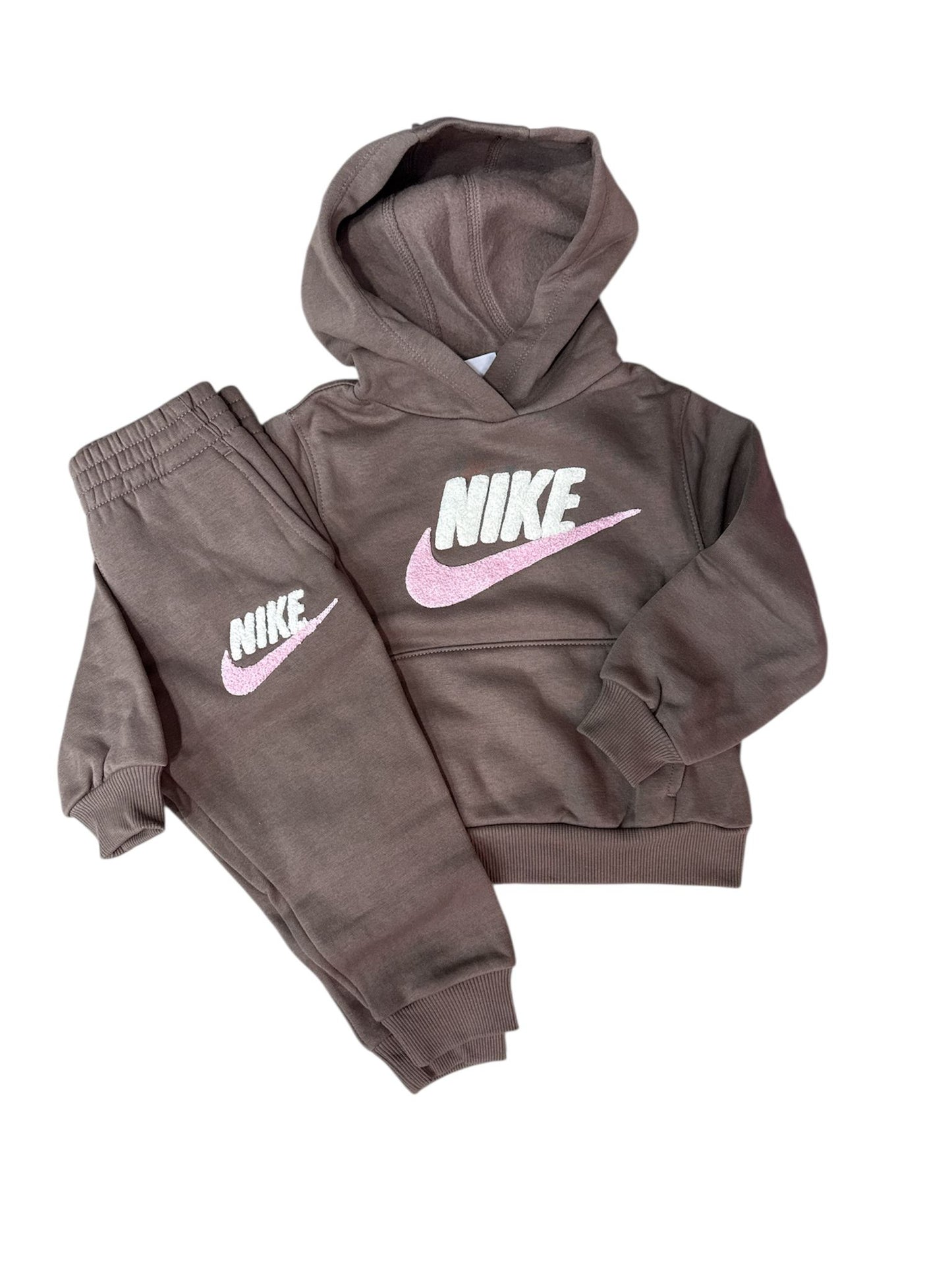 Tuta Nike Bambino NKN CLUB FLEECE SET Marrone Rosa - Tute - Nike