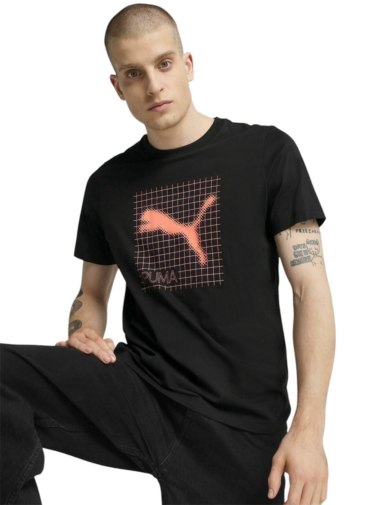 Puma Graphic Tee PUMATECH Black - T-Shirt e Polo - puma