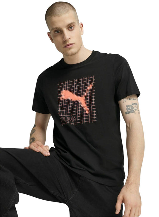 Puma  Graphic Tee PUMATECH Black - T-Shirt e Polo - puma