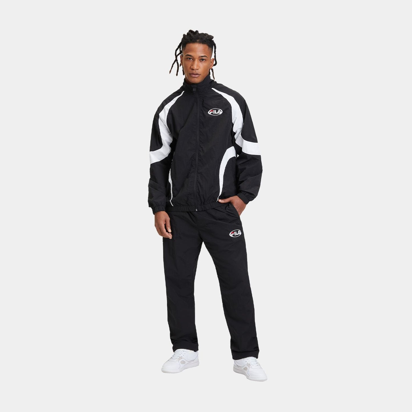 Fila Black-Bright White LUGANO - Pantaloni - Fila