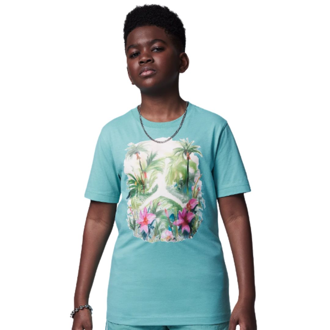 T shirt Jordan ragazzo POOLSIDE Green - T-Shirt e Polo - Jordan