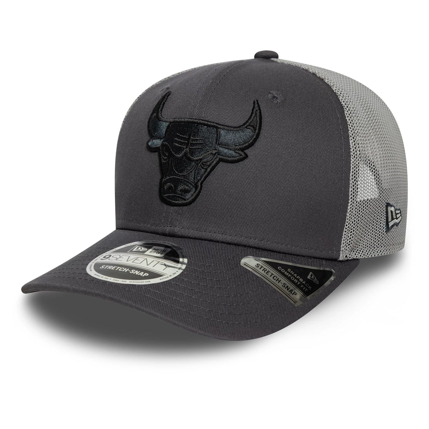 Cappello New era 9SEVENTY Stretch Snap Chicago Bulls NBA Tonal Grigio Scuro - Cappelli - New Era