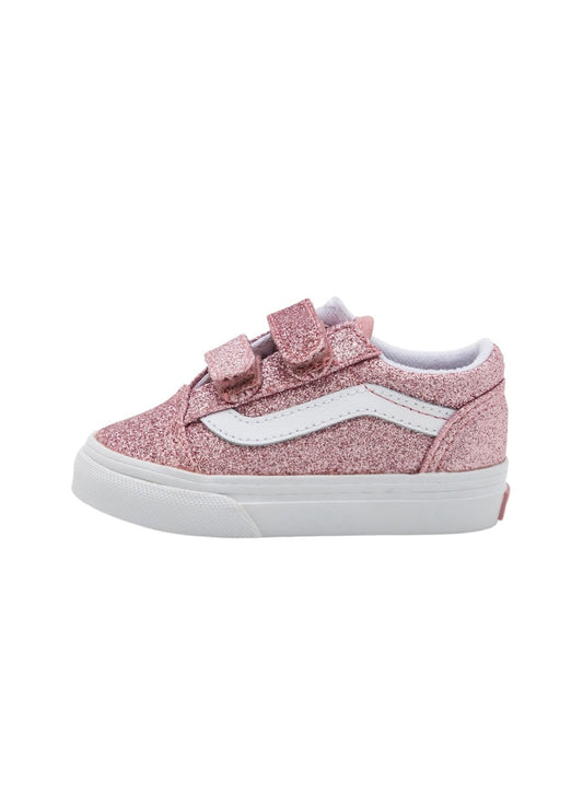 Scarpe Bambini Vans   Old Skool V rosa glitter - Scarpe - Vans