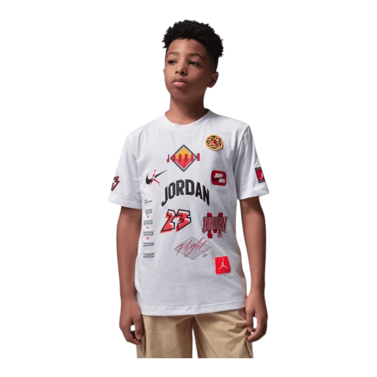 T shirt Jordan ragazzo DYNASTY PATCH bianca - T-Shirt e Polo - Jordan