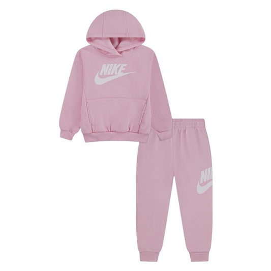 Tuta Bambina Nike CLUB FLEECE SET rosa felpata da 12 mesi a 24 mesi - Tute - Nike