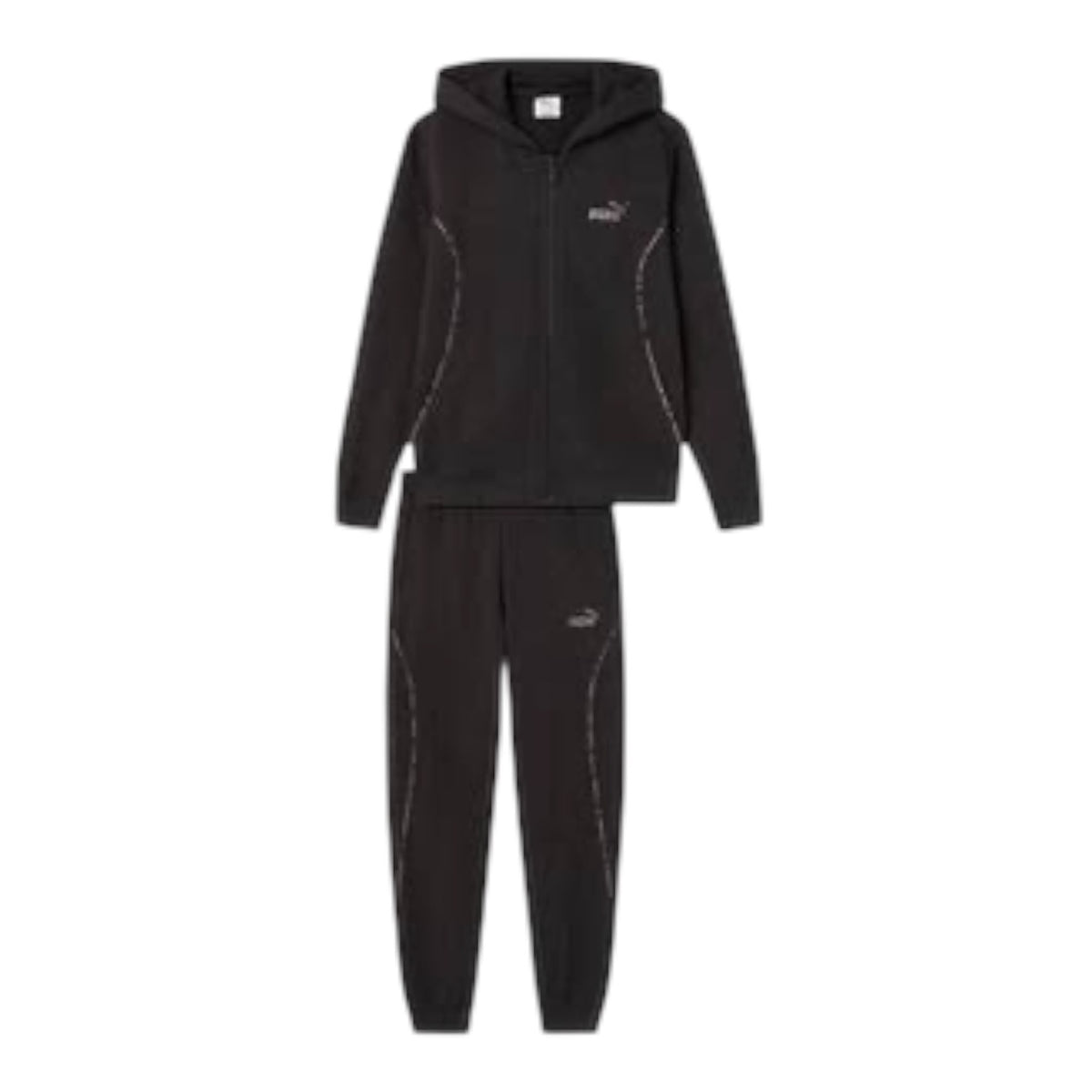 Tuta PUMA Con Zip e Cappuccio Nero Leopard donna - tuta - puma