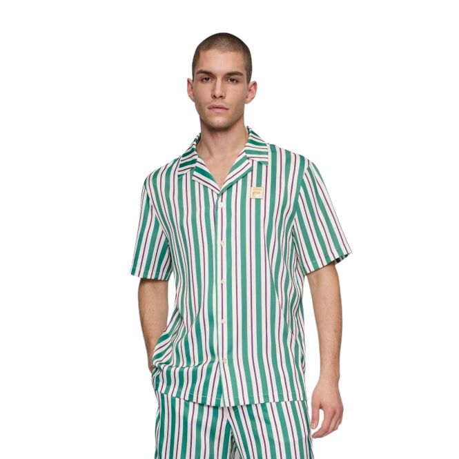 Shirt Fila LASTRO striped oversized satin shirt - T-Shirt e Polo - Fila