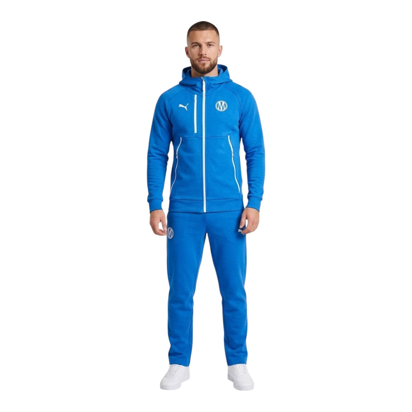 Tuta Puma felpata Olympique de Marseille Azzurra - Tute - puma