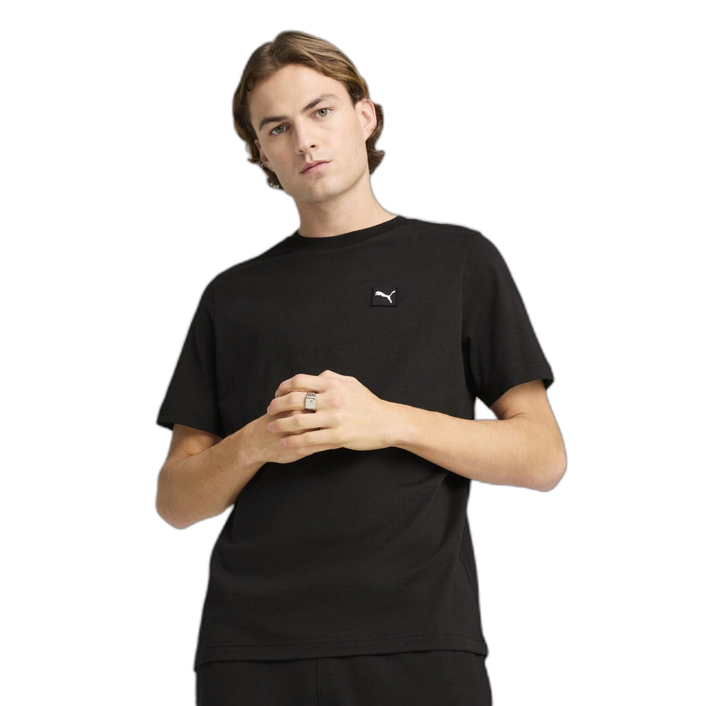 Puma ESS ELEVATED Tee Black - T-Shirt e Polo - puma