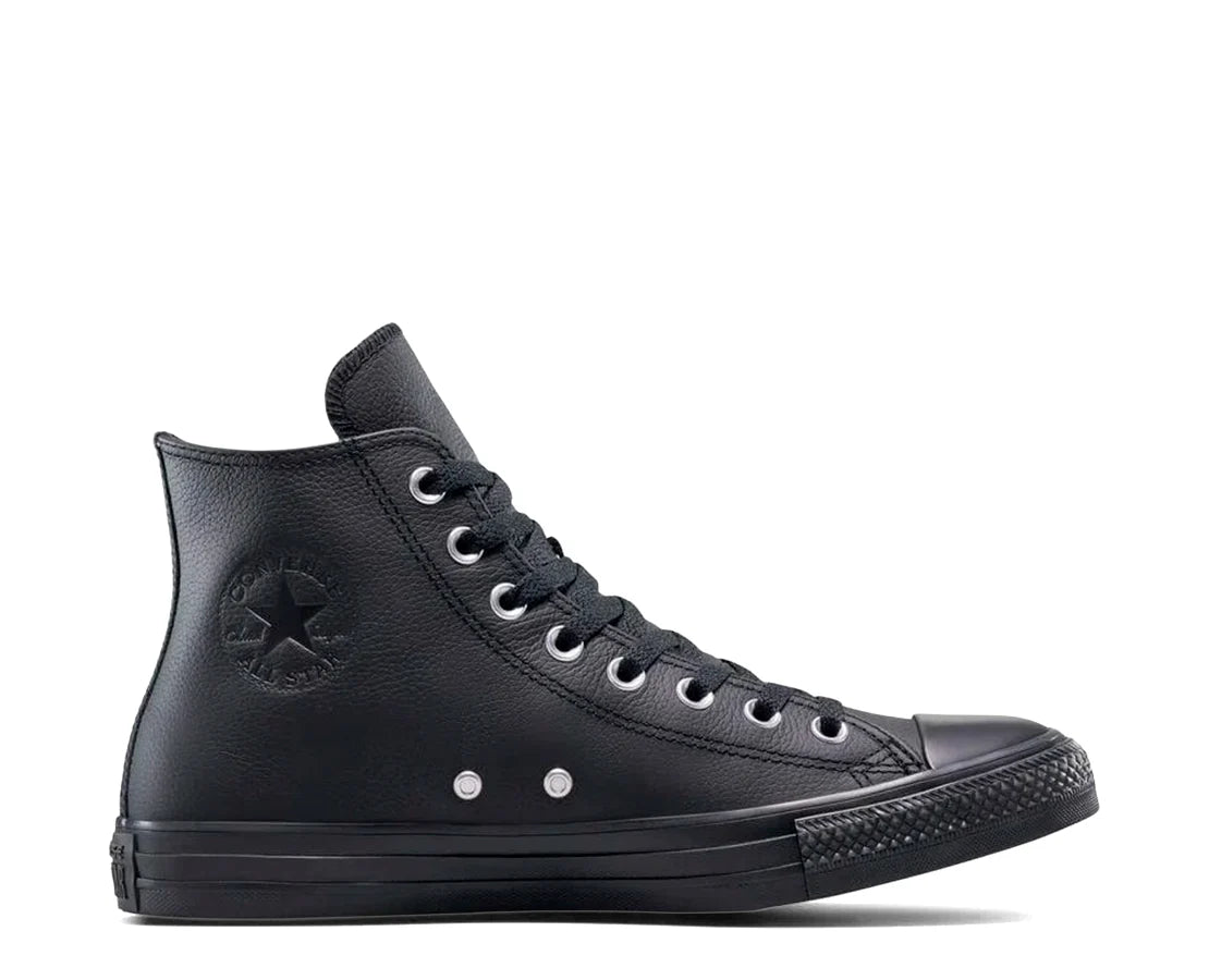 Converse All Star High total black pelle - - CONVERSE