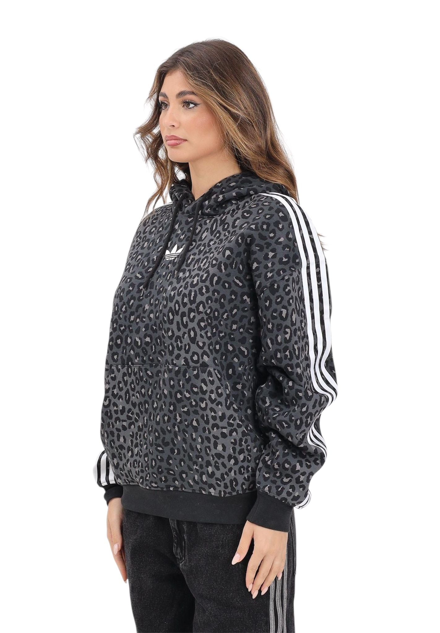 Felpa Adidas Leopard Black - Felpe - adidas