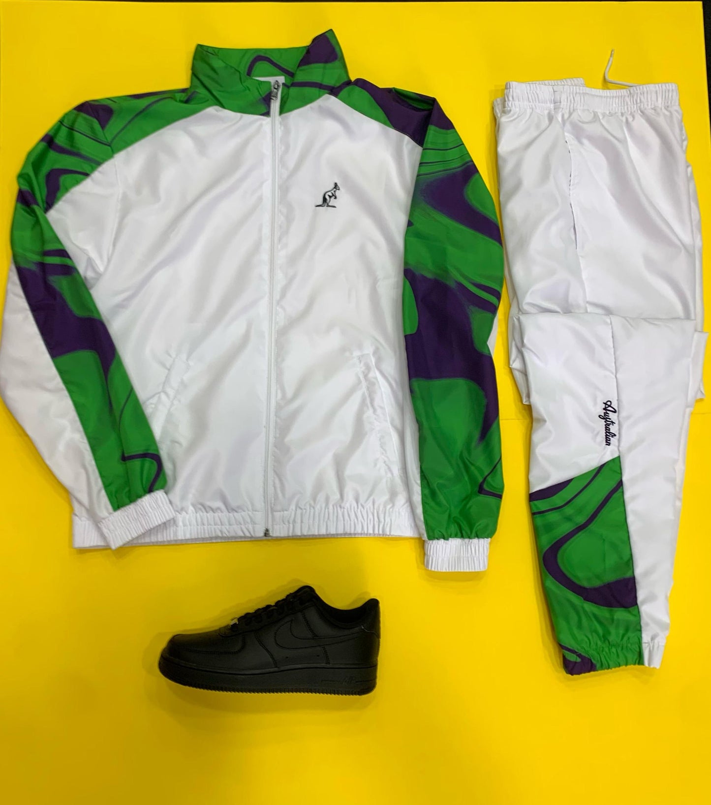 Tuta Australian White Green Purple - Tute - Australian