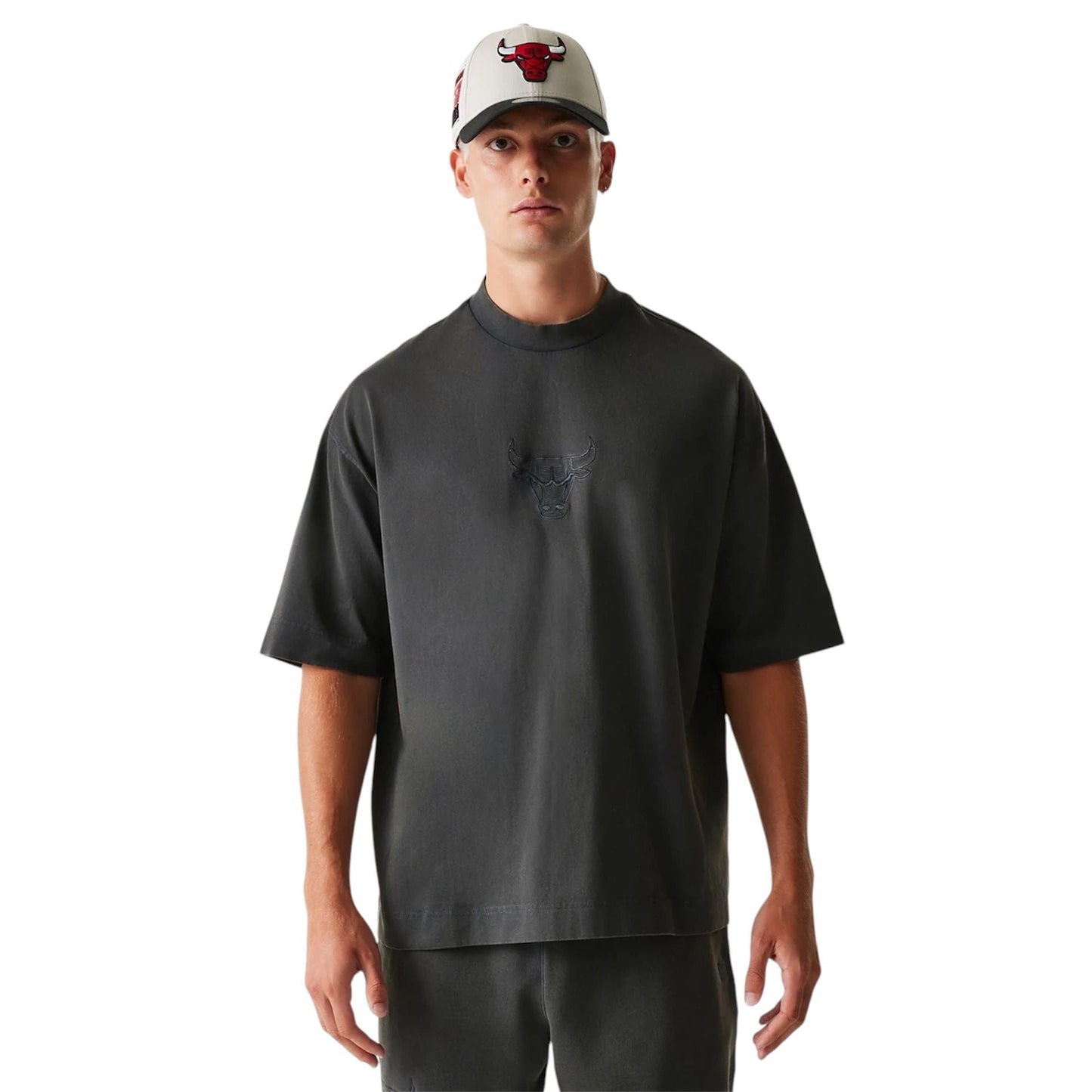 T shirt New era NBA WASHED Chigago Bulls grey - T-Shirt e Polo - New Era