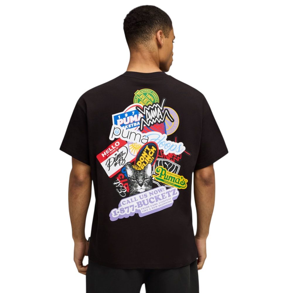 T shirt Puma HooperHotline Tee Black - T-Shirt e Polo - puma