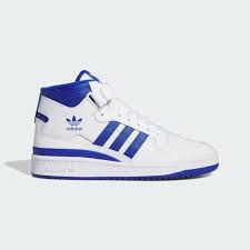 Adidas Forum Mid white royal blu