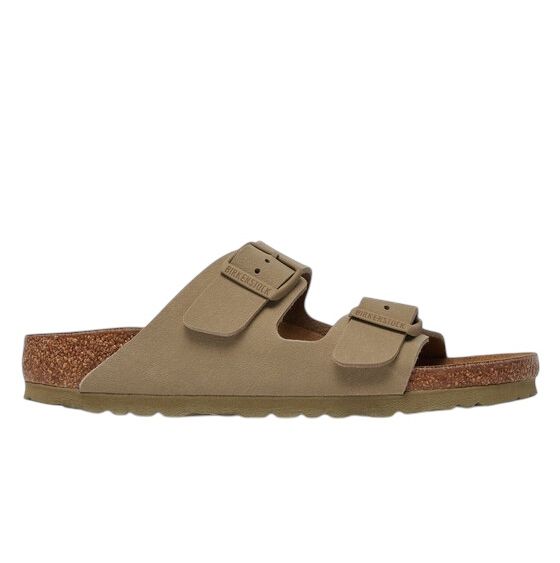 Birkenstock Arizona Bs faded Khaki fit stretto - pantofole - Birkenstock
