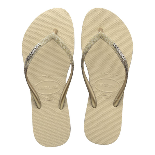 Havaianas Slim Glitter Beige bimba - Infradito - Havaianas