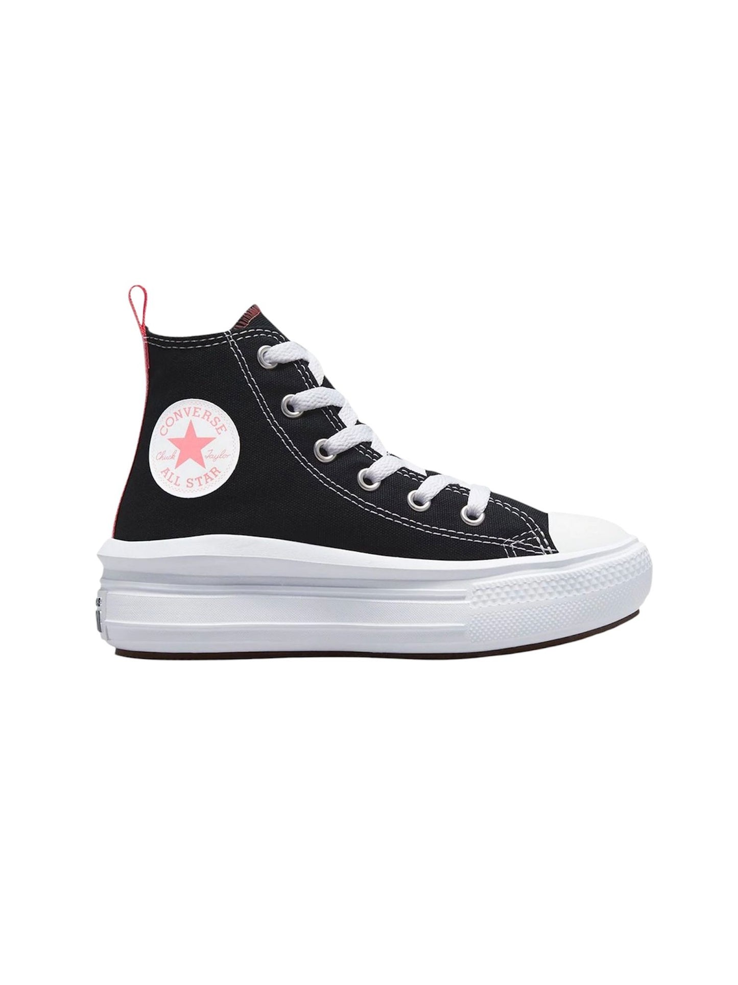 Converse  CTAS MOVE HI BLACK/PINK - Scarpe - CONVERSE