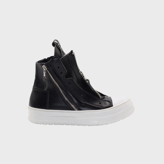 Scarpe F09 mod Rick Nero suola bianca