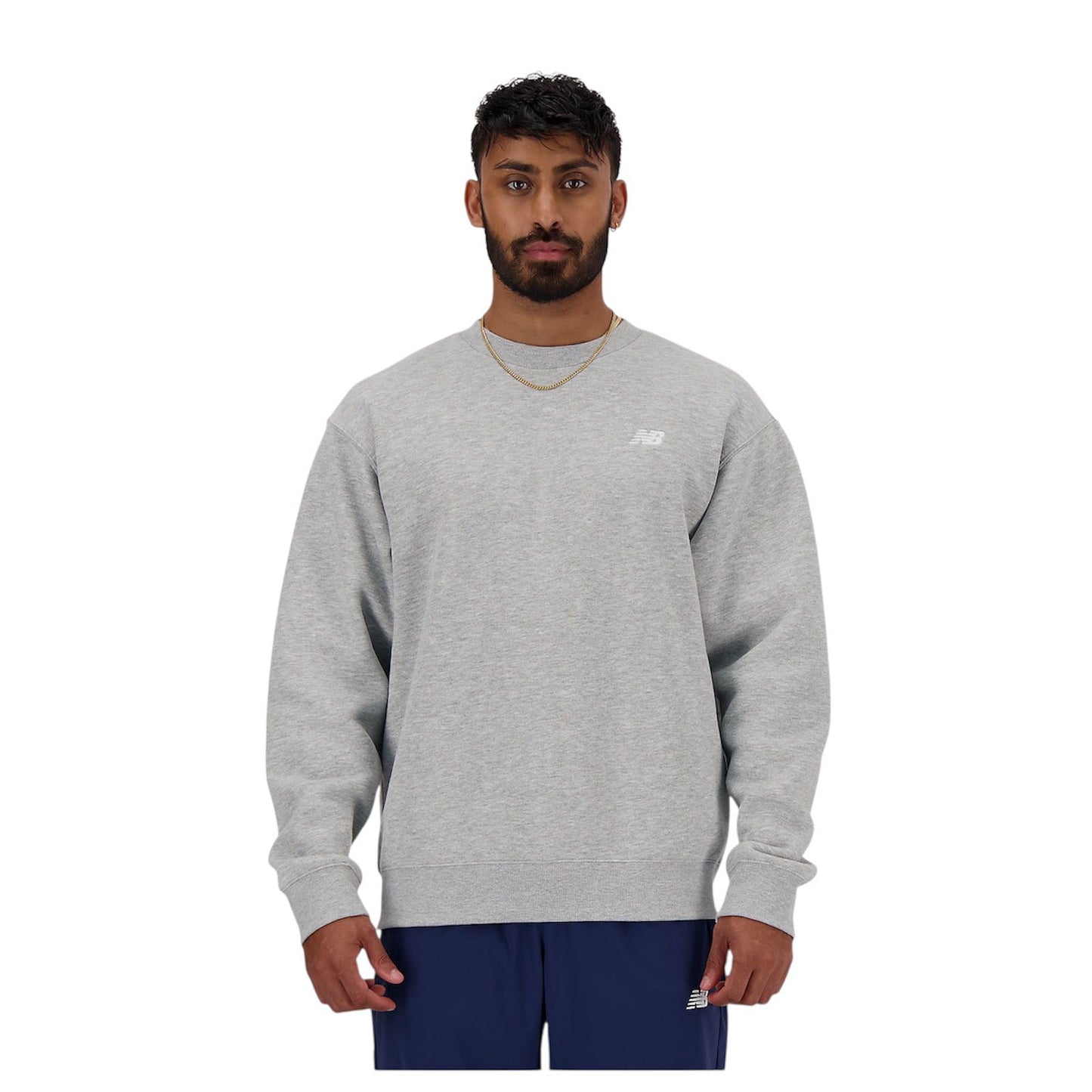 Felpa New Balance girocollo  Grey - Felpe - New Balance