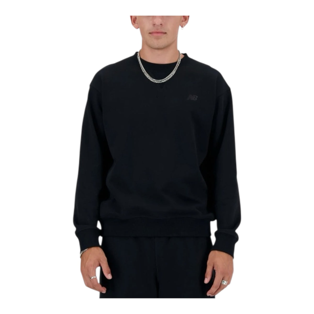 Felpa New Balance Nera girocollo - Felpe - New Balance