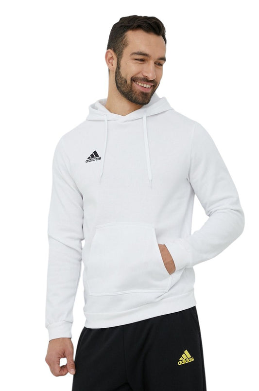 Felpa Adidas Ent22 Hoody Bianca cappuccio - Felpe - adidas