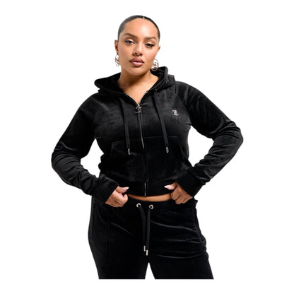 Felpa Crop Juicy Couture Black - felpa - Juicy