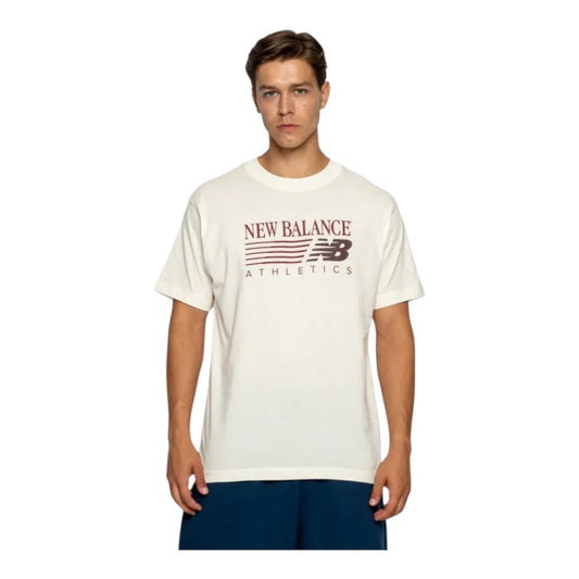 T shirt New Balance Beige bordeaux - T-Shirt e Polo - New Balance
