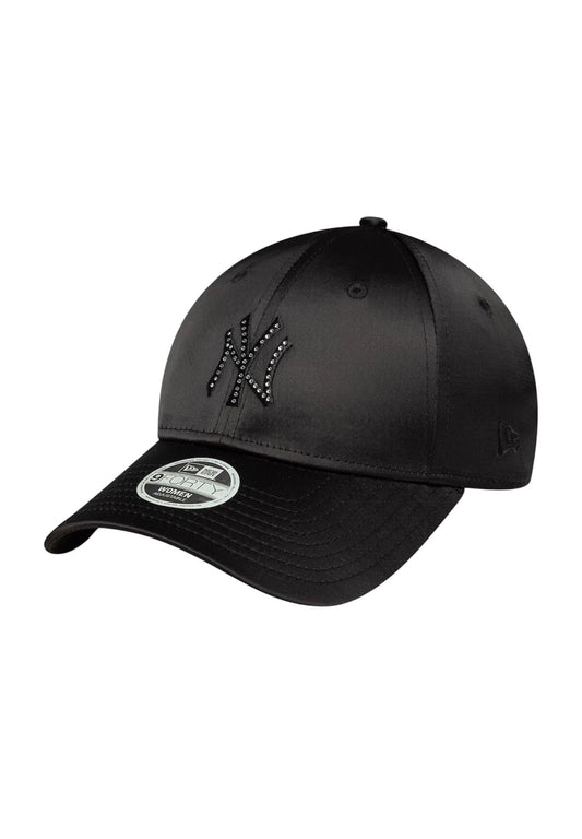 NEW ERA Cappello con visiera 9FORTY New York Yankees MLB Satin Rhinestone nero da donna - Cappelli - New Era
