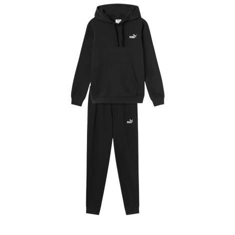 Puma ESS Hooded Suit cotone garzato Black - Tute - puma