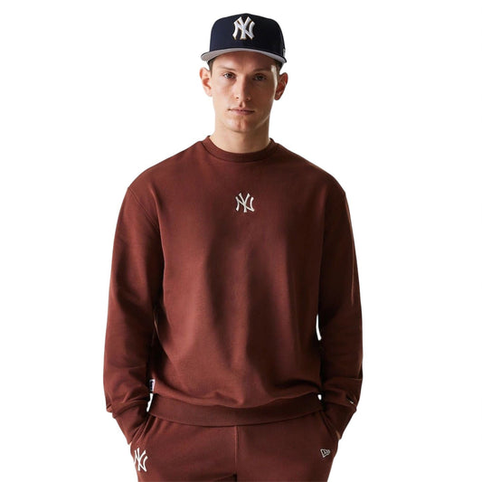 Tuta New era girocollo marrone cotone garzato - Tute - New Era