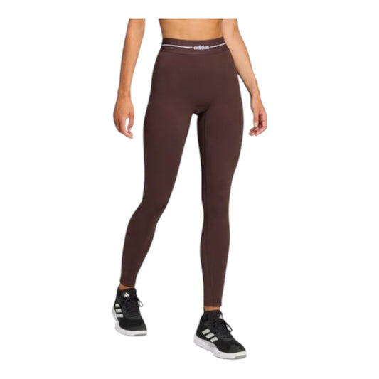 Adidas Leggings Hyperglam Lunghezza Completa Marrone - leggings - adidas