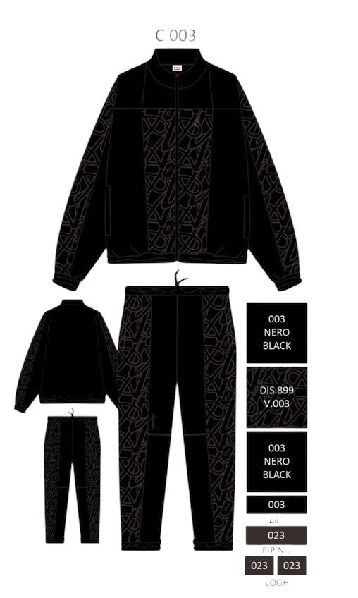 Tuta Australian ICONISSIMA in smash nero - Tute - Australian