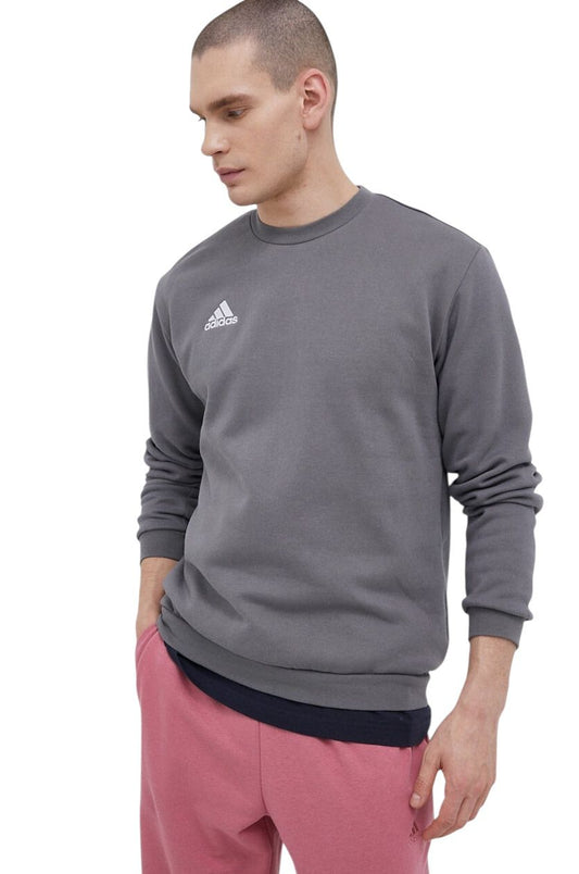 Felpa Adidas Ent22 Hoody Grigio scuro girocollo - Felpe - adidas