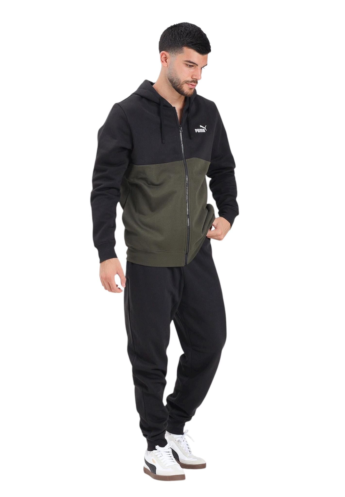 Tuta Puma ESS Sweat Suit FL Black Olive -  - puma